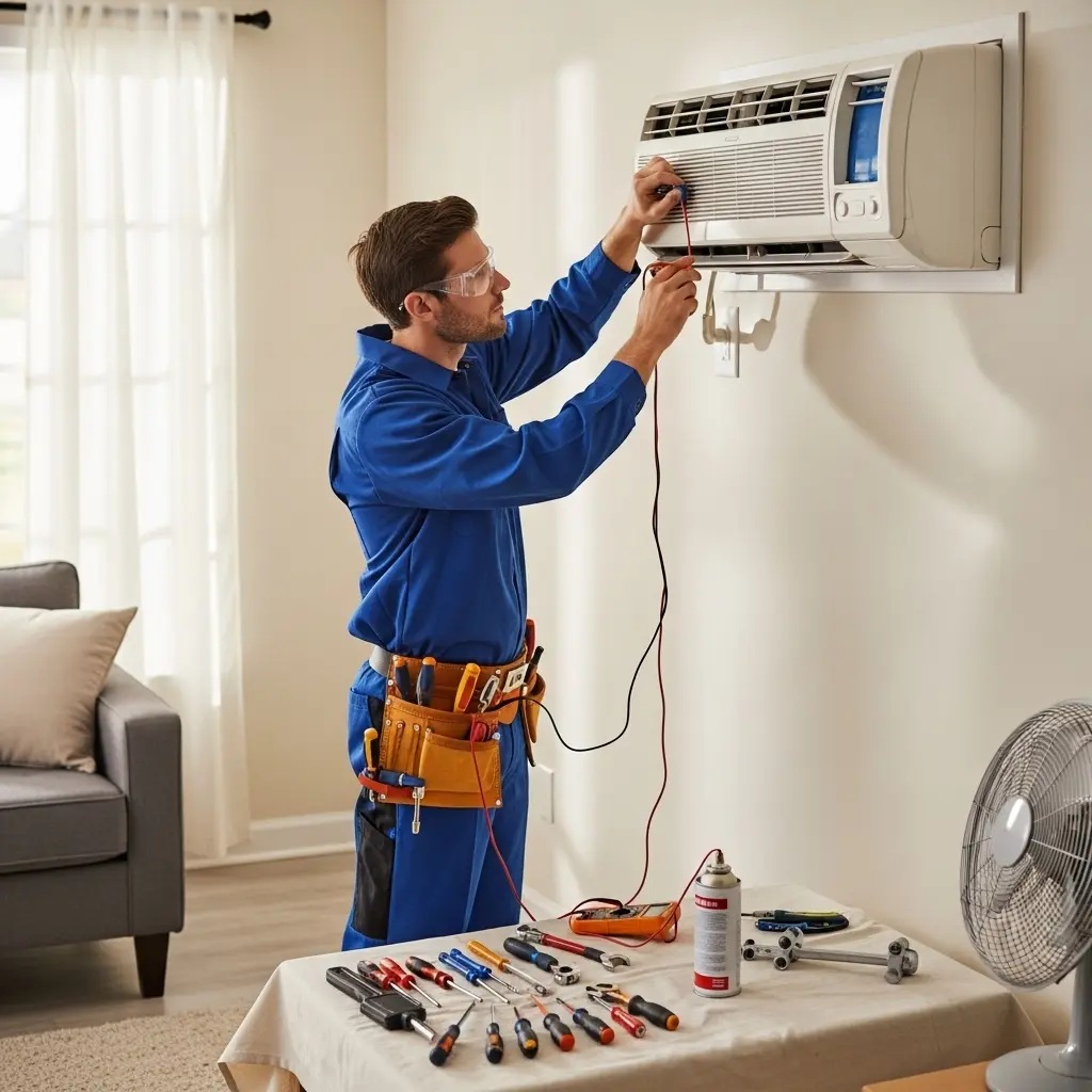 Sarıgöl Esty Esty klima gaz dolumu ve bakım – Enerji verimliliği artırıldı. - Teknik servis örneği
